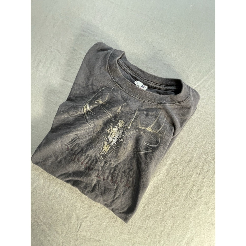 Vintage 90s Delta Magnum Graphic T-Shirt  Y2K Heavy Weight Cotton Boxy Fit SZ L